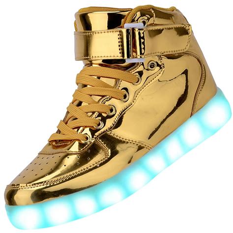 Shine Bright with Golden Light-Up Shoes: A Stylish Essential!